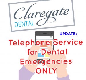 Telephone service for dental emergencies